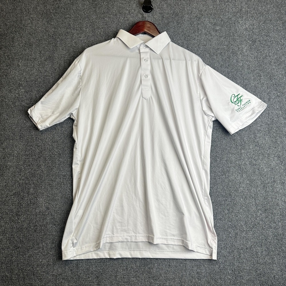 Collars & Co. Dress Collar Polo Shirt Mens Large White Chris Tucker Foundation